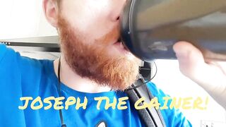 Sexy Gainer Shoots The Stringiest Cumshot Ever! - 2 image