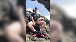 Outdoor cum on beach cliffs. - 4 image