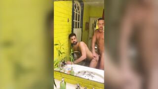 Hot Gay couple fucking in bathroom at dawn - 5 image