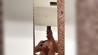 Big Cumshot on a mirror - 2 image