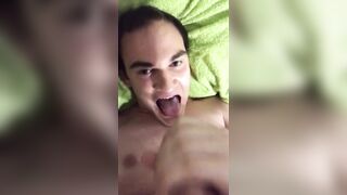 Starchest cums in his own mouth - 10 image