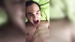 Starchest cums in his own mouth - 7 image
