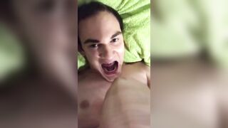 Starchest cums in his own mouth - 8 image